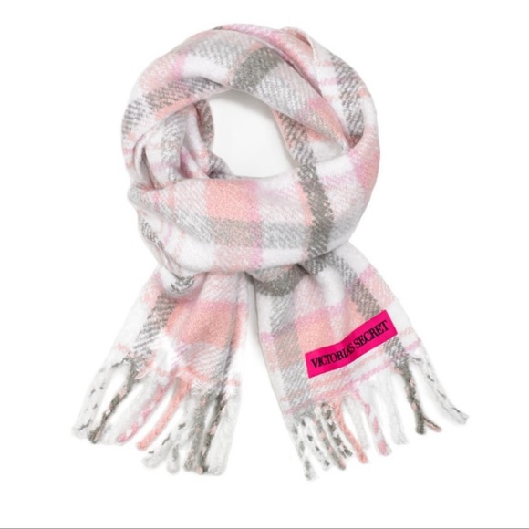 ❌SOLD❌ Victoria’s Secret BUNDLE - accordion card holder & Blush pink gray scarf - Picture 4 of 16